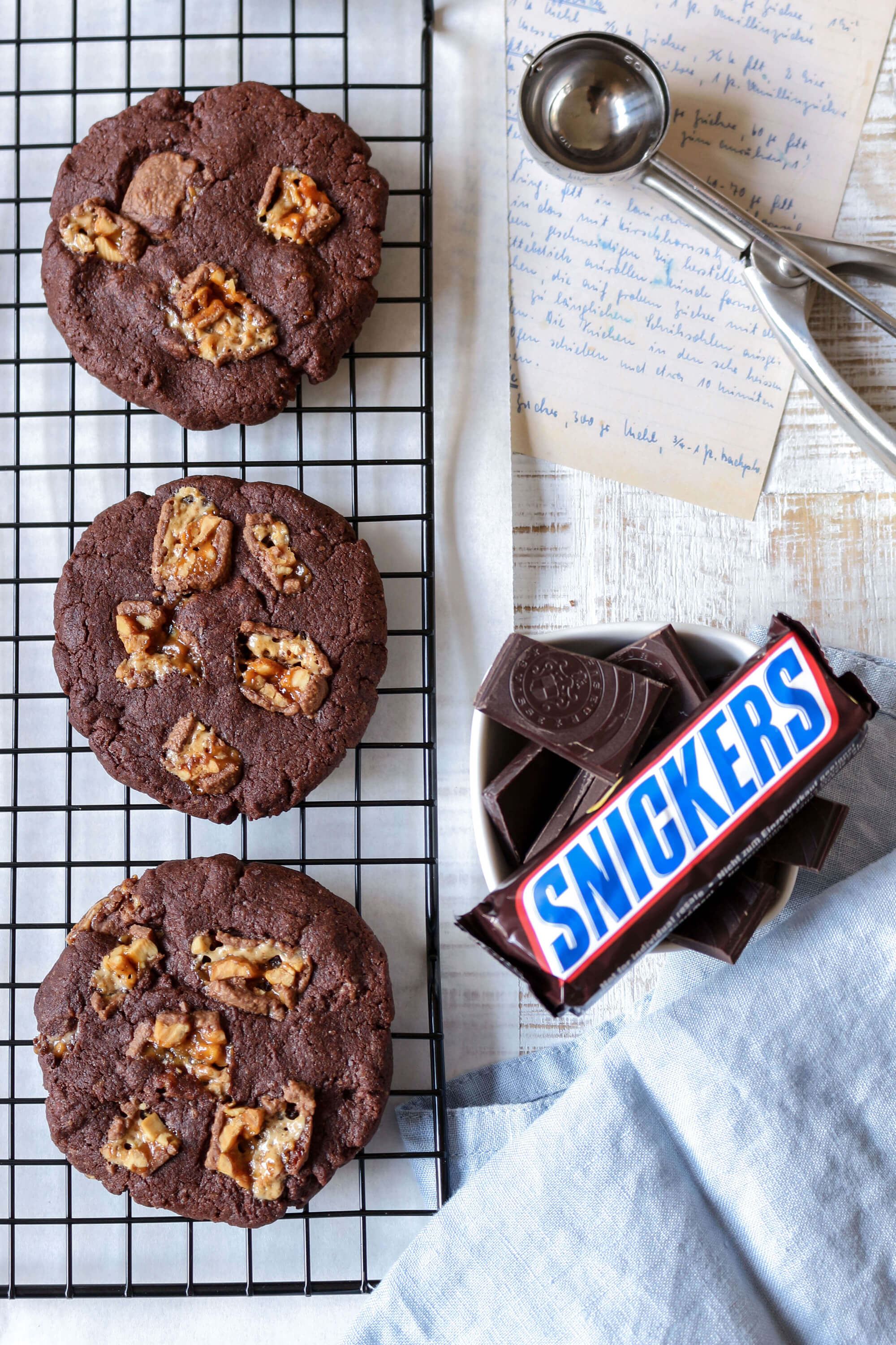 Chocolate Snickers Cookies von Kerstin Eitner
