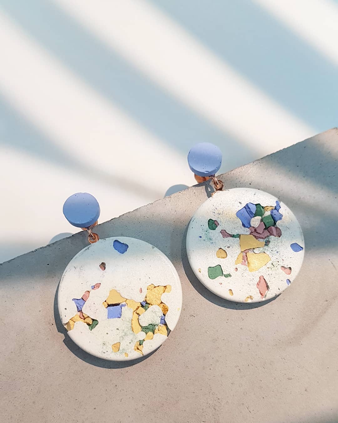 Ohrringe JANE Kollektion Terrazzo von Concrete Jungle