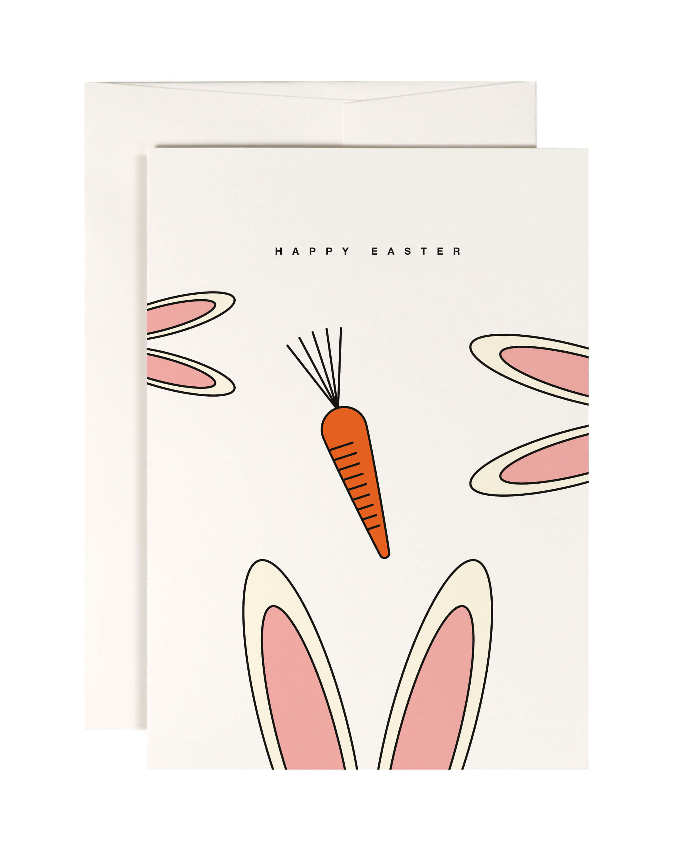 folding card white rabbits by redfries