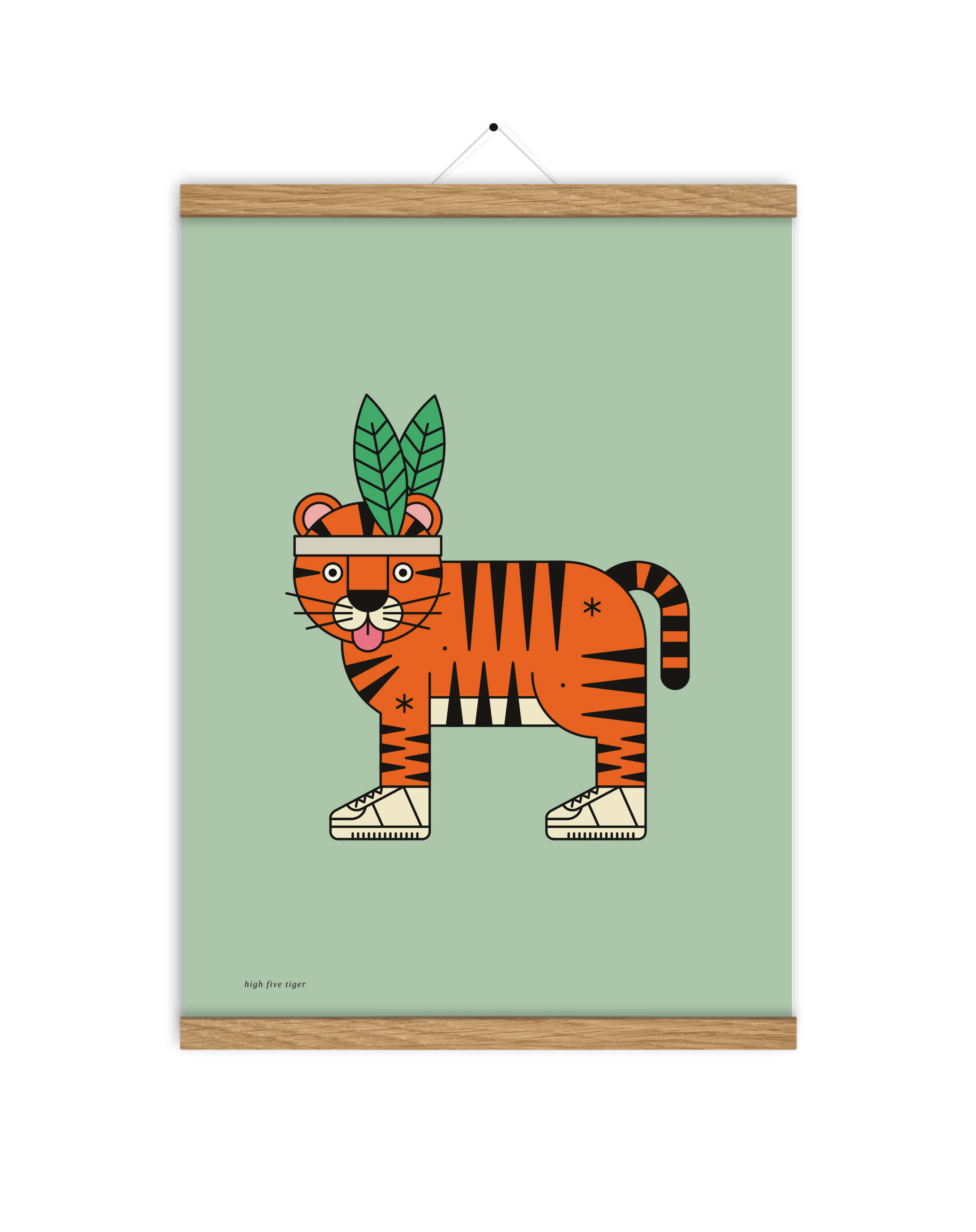 poster high five tiger by redfries
