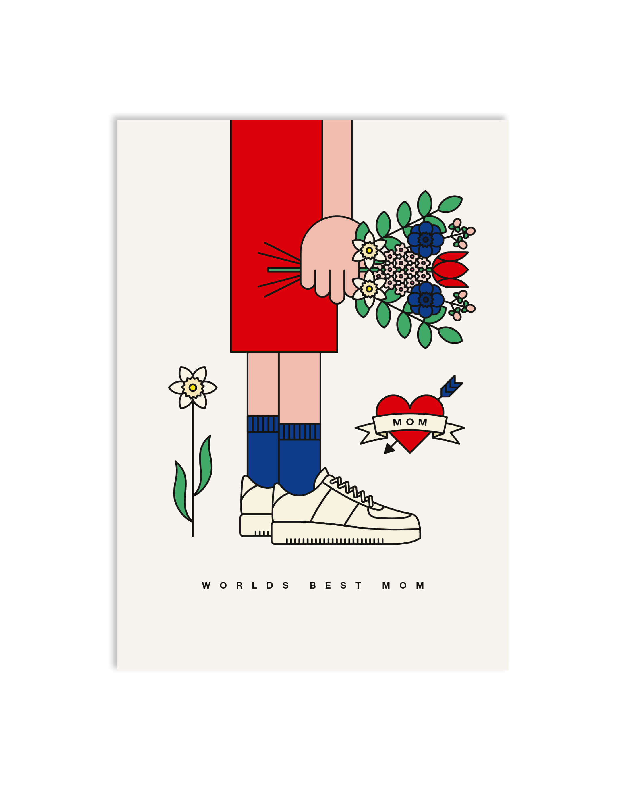 postcard worlds best mom by redfries