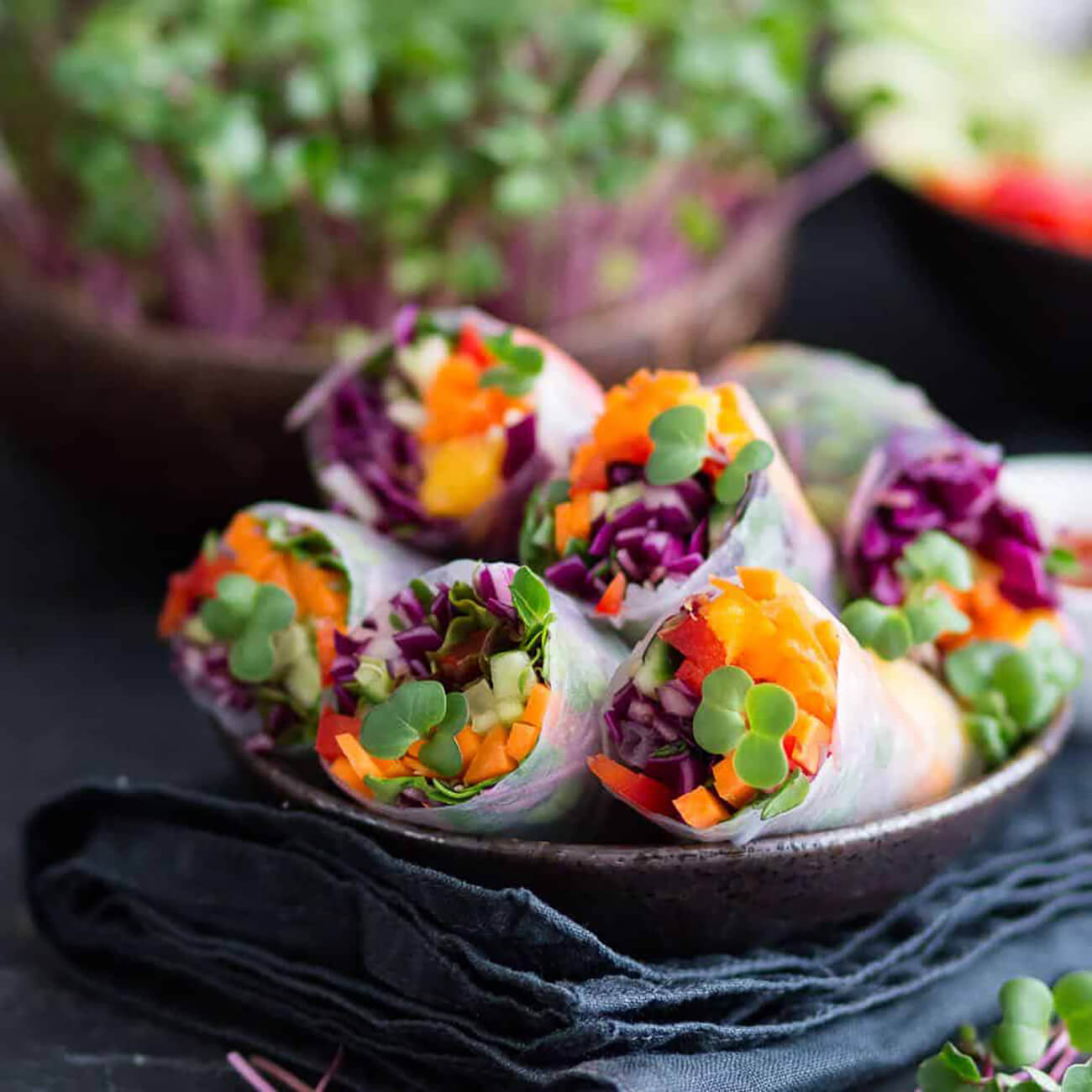 Sommer Rolls mit Microgreens © Grow-Grow Nut