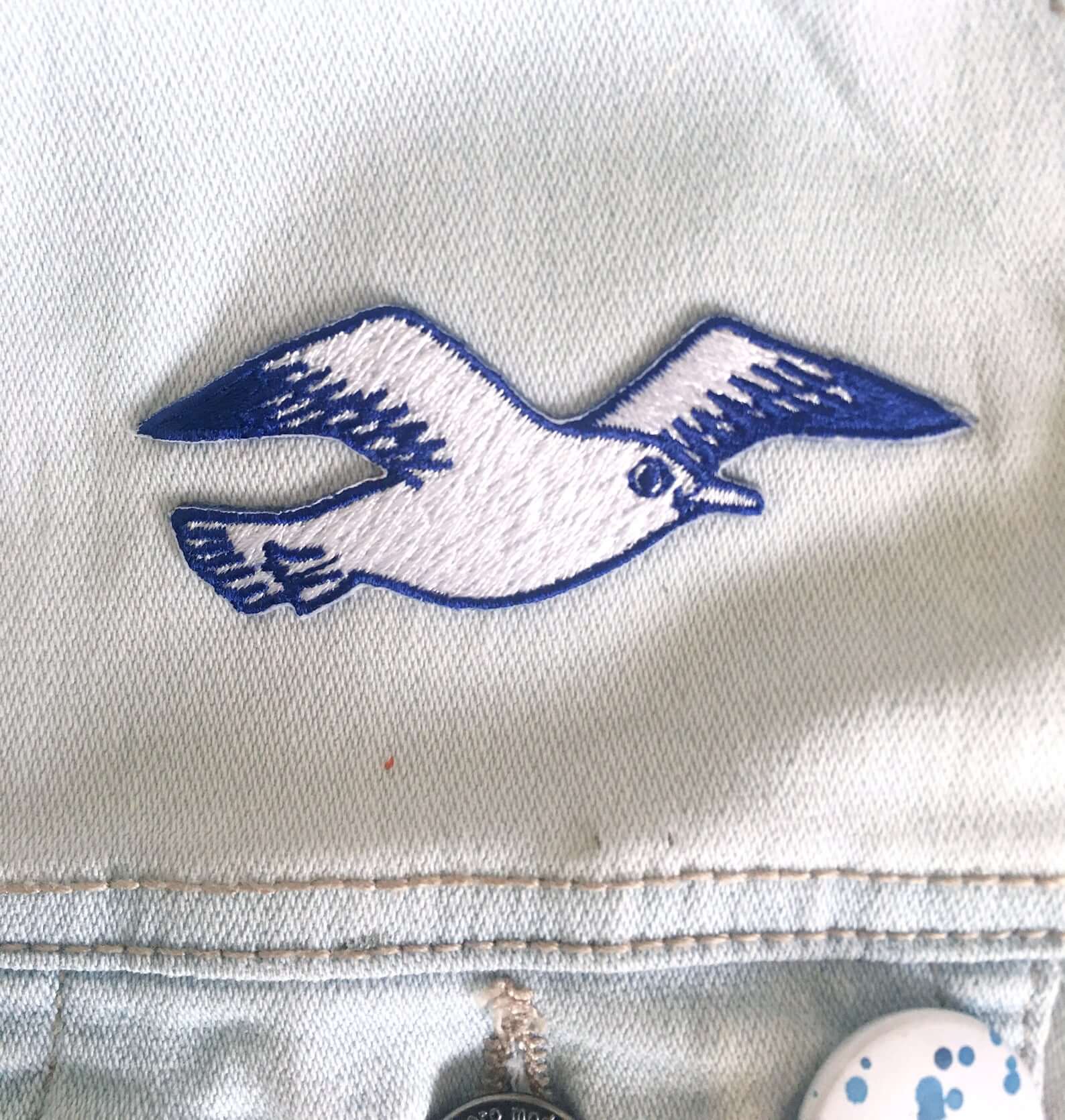 Möwen Patch von Platte Anna