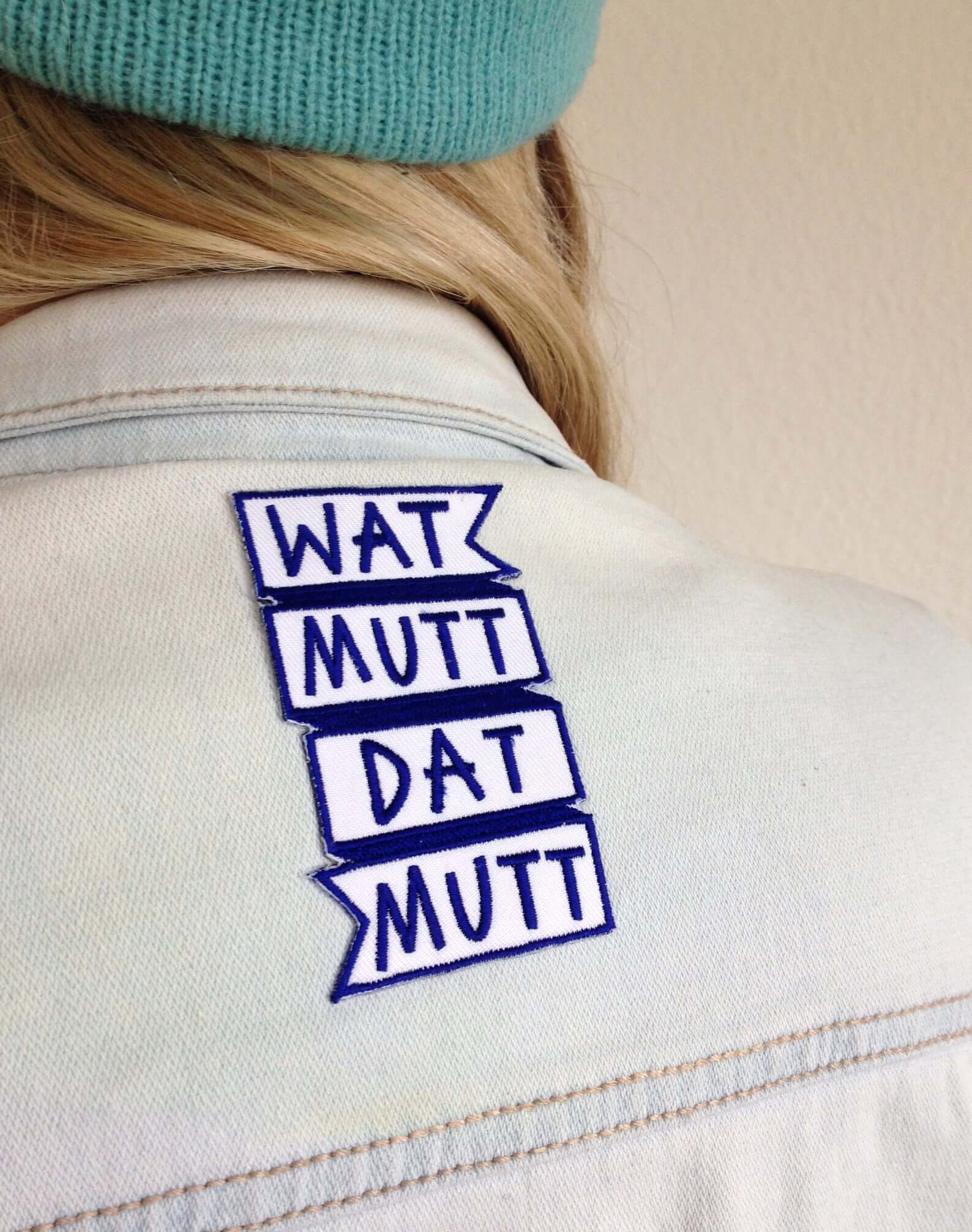 Watt mutt dat mutt - Patch zum Aufbügeln © Platte Anna