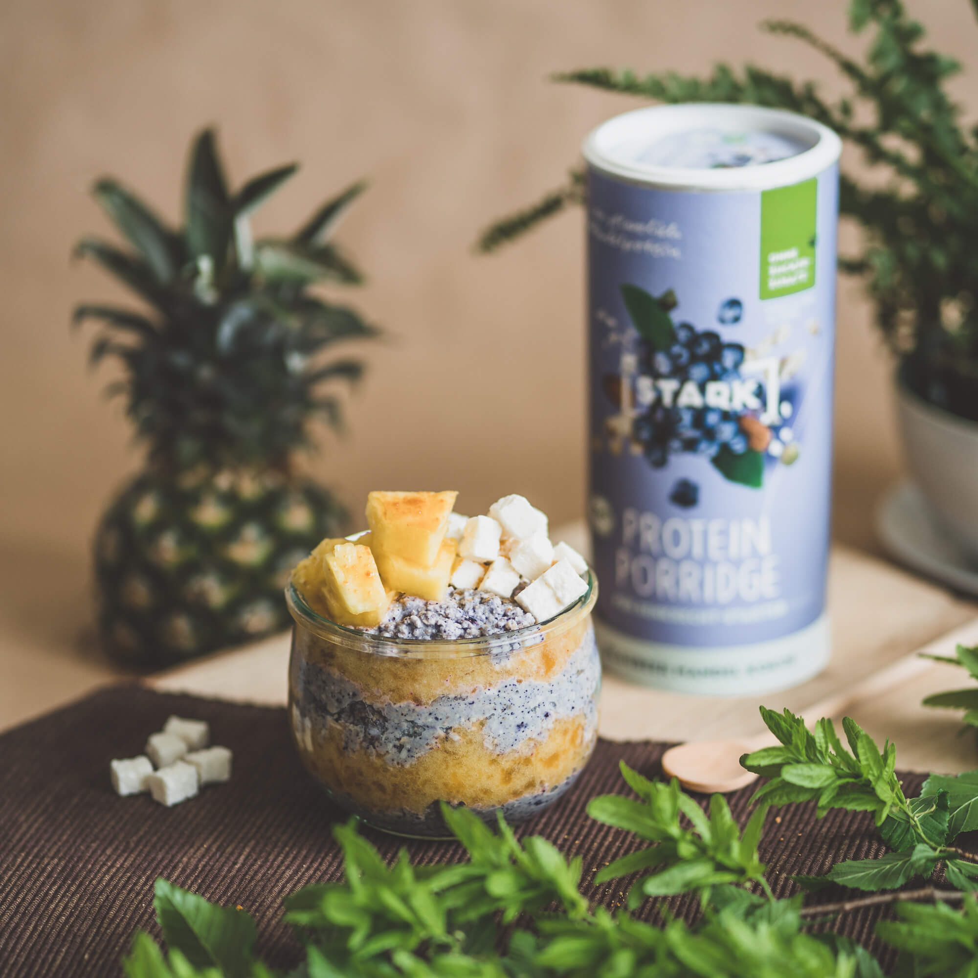 Protein-Porridge Blaubeere Mandel Kokos von STARK