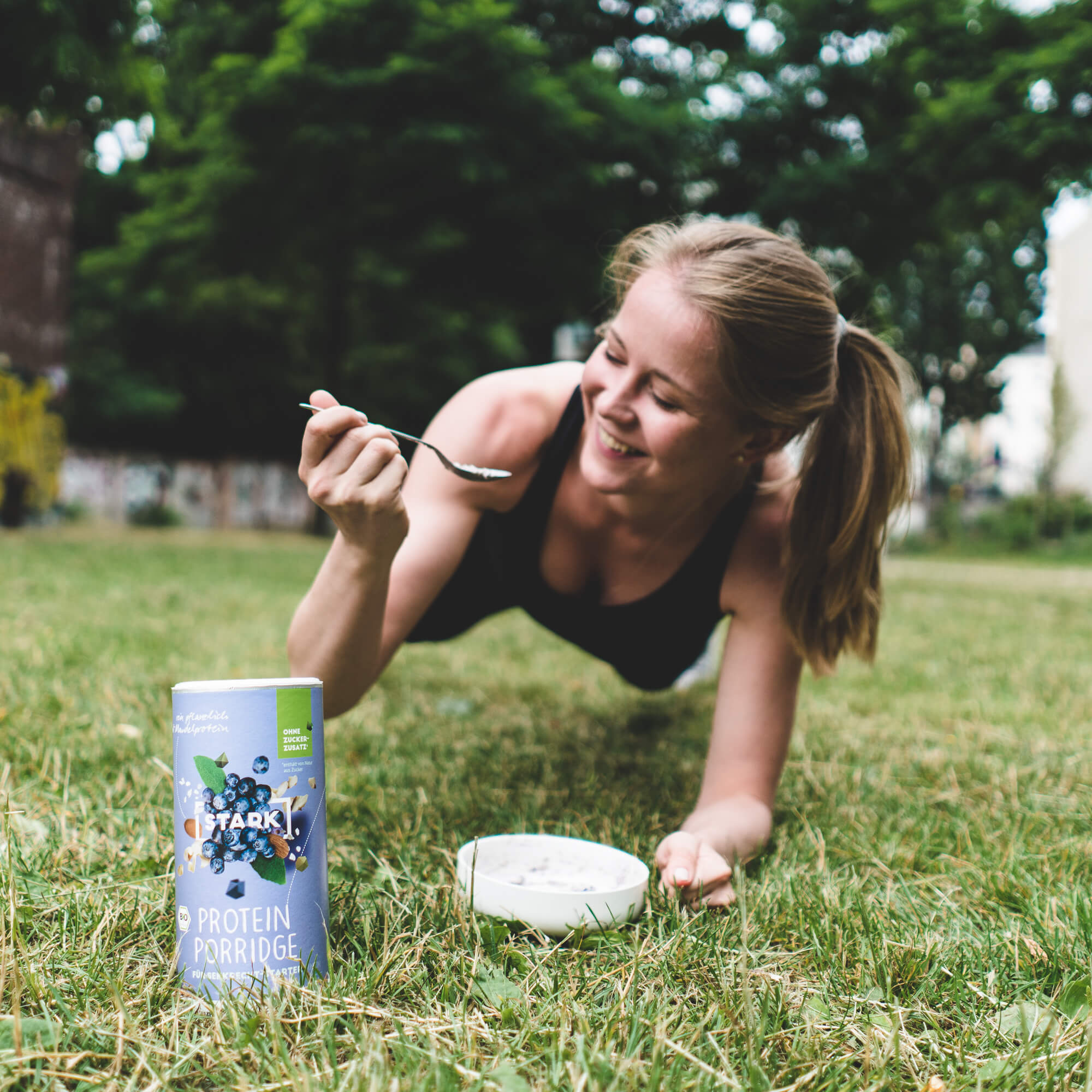 Protein-Porridge Blaubeeren Mandel Kokos von STARK
