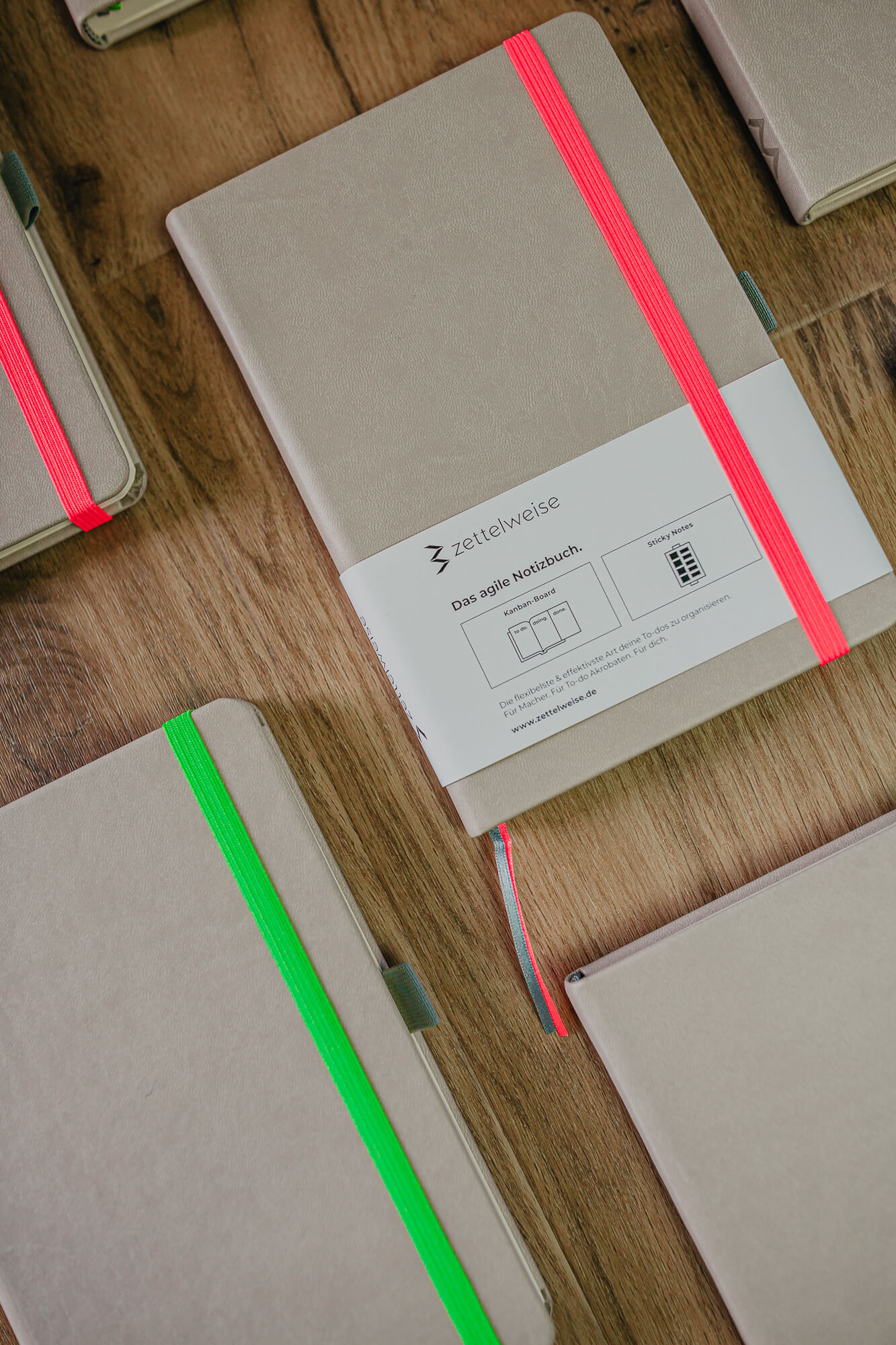 Das agile Notizbuch - Blick von oben von zettelweise
