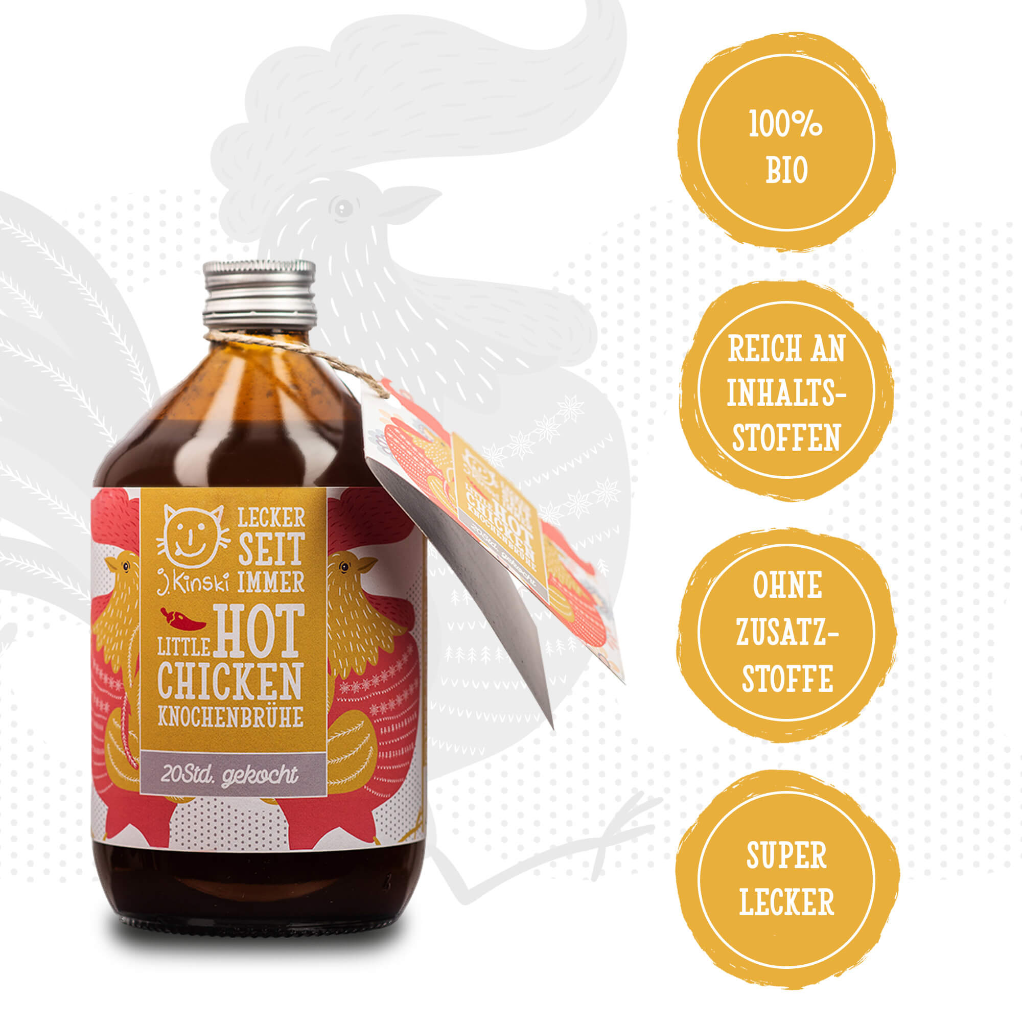 Bio Brühe Hot Chicken von J. Kinkski