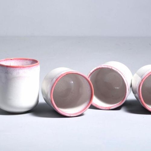 Keramik Becher Pingo Strawberry von Motel a Miio