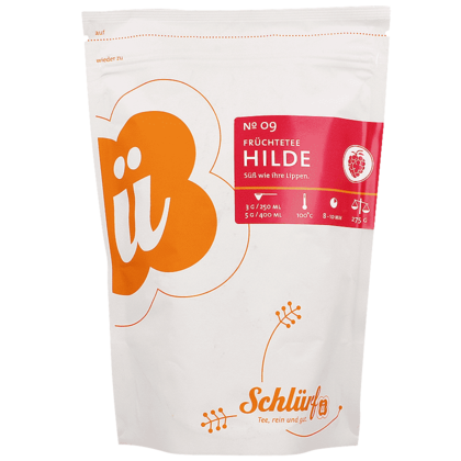 Früchtetee "Hilde" im Beutel von Schlürf