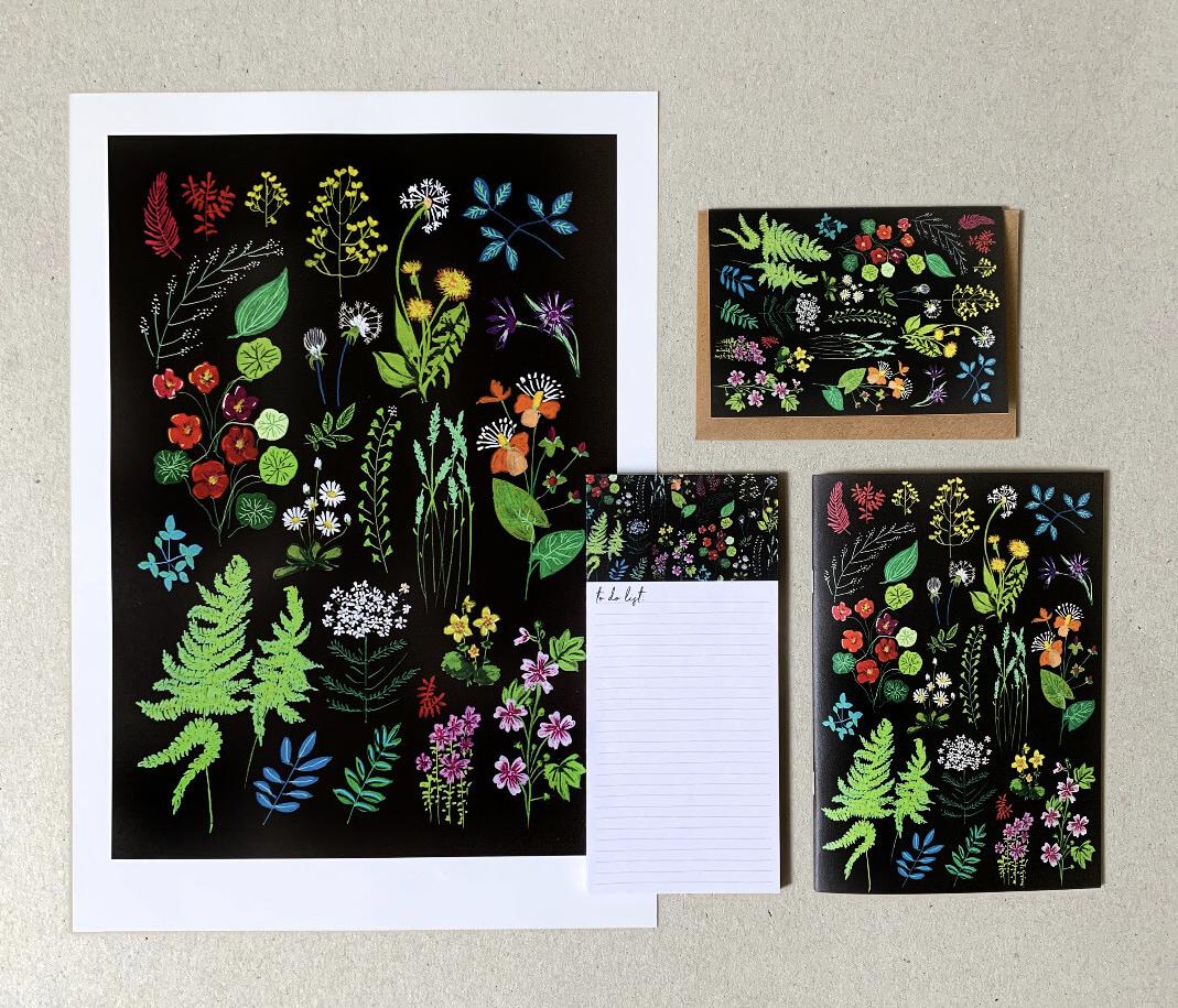 Geschenkset Wald- und Wiesenblumen von Janine Sommer