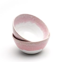 handfertigte kleine Schüssel Rosé aus Keramik von onomao
