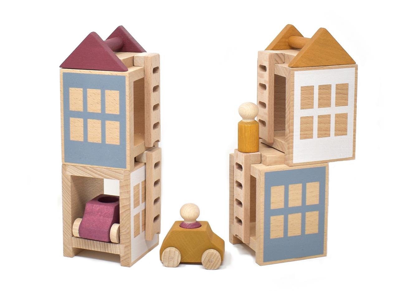 Holzspielzeug-Set "Lubu Town" Herbst von Lubulona
