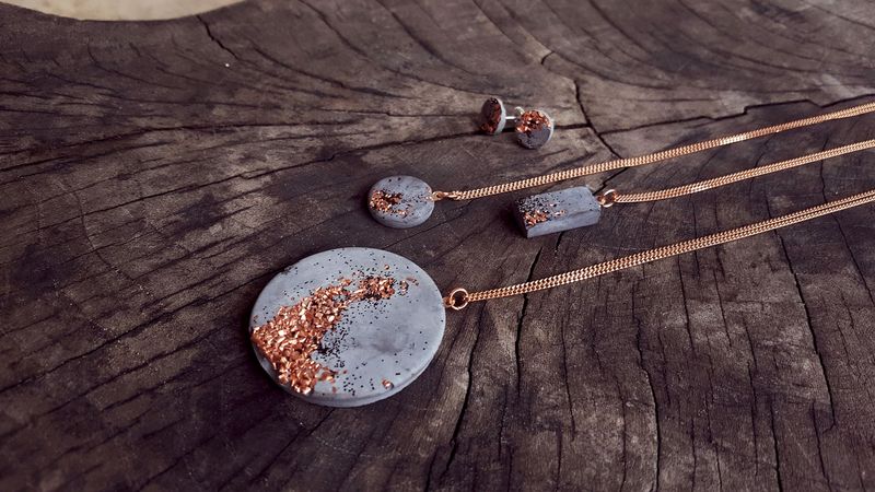 Halskette MARY | Grey Rosé © Concrete Jungle Halskette MARY | Grey Rosé von Concrete Jungle