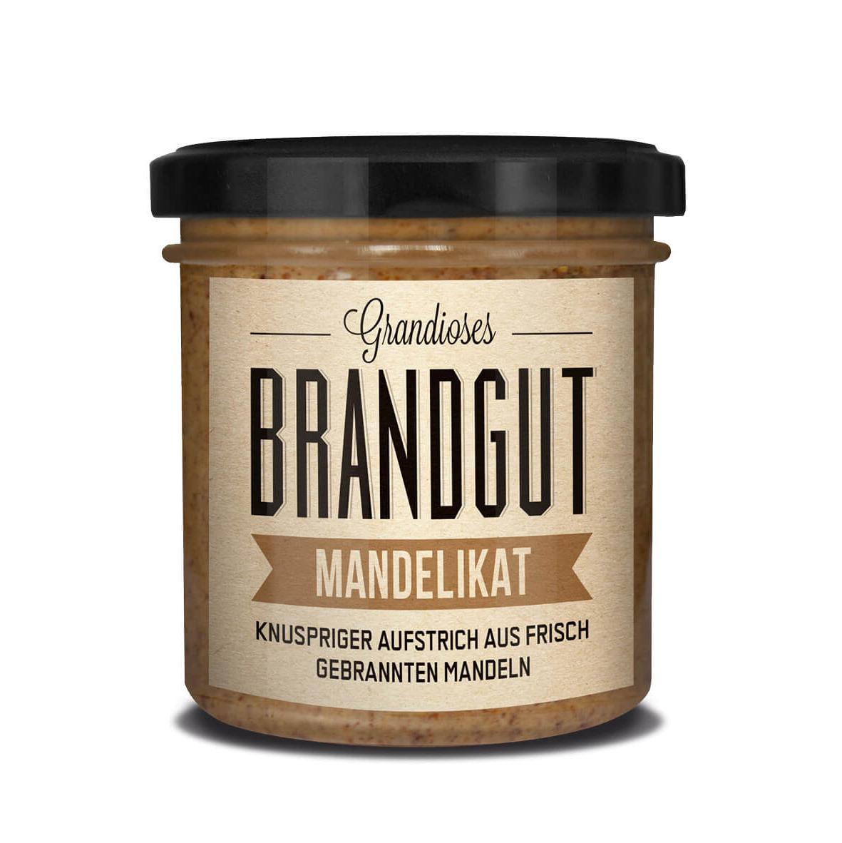 Brandgut Mandelikat - Knuspriger Aufstrich aus frisch gebrannten Mandeln von Brandgut