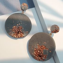 Ohrringe JANE | Grey Rosé von Concrete Jungle